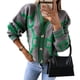 thumbnail image 1 of Suéteres Tipo Cárdigan de Punto Grueso para Mujer, Informales, Abiertos, con Botones, para Invierno, y Otoño Gris M, 1 of 10