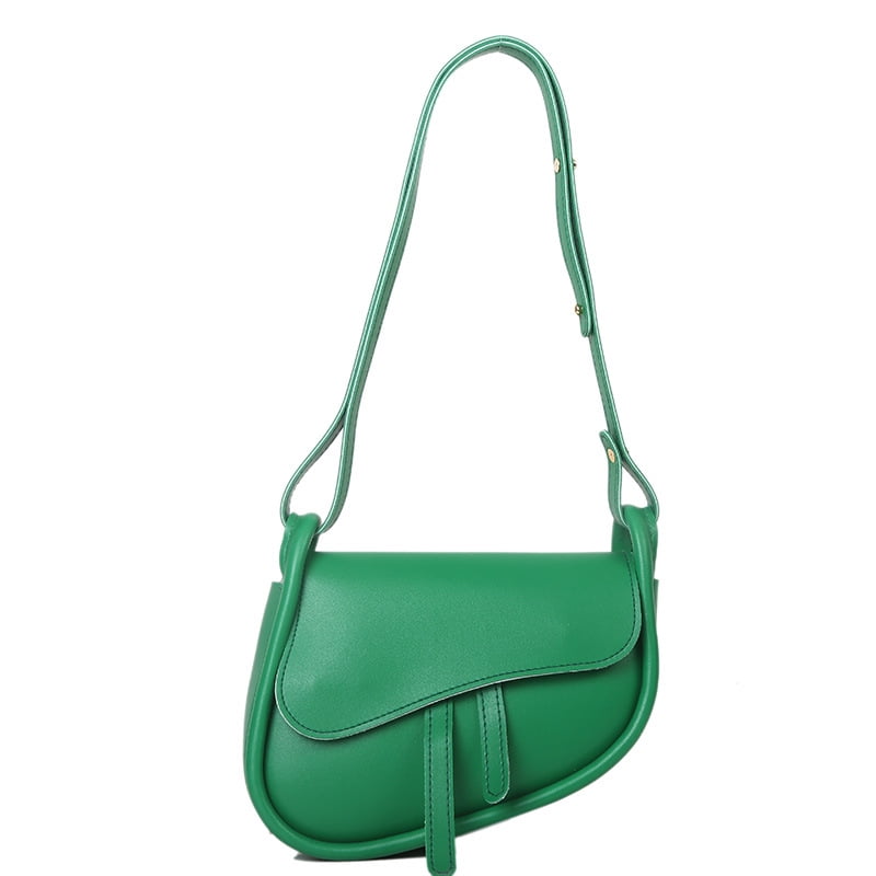 Women Girl PU Leather Handbag Shoulder Bag Tote Saddle Bag Messenger 
