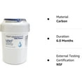 thumbnail image 4 of MWF, Filtro de Agua MWF para Refrigeradores GE, Cartucho de Filtro de Agua de Repuesto para Filtración de Bloque de Carbón GE Certificado para Eliminar Olores y Partículas, Blanco, 4 of 7
