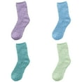 thumbnail image 2 of 4PC Fuzzy Socks for Women Fall Fashion Wool Cotton Fluffy Microfiber Fitness Thermal Socks Multicolor2, 2 of 7