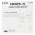 thumbnail image 4 of Colorbok Midnight Black Textured Cardstock, 12"x12", 121 lb./180 gsm, 30 Sheets, 4 of 4
