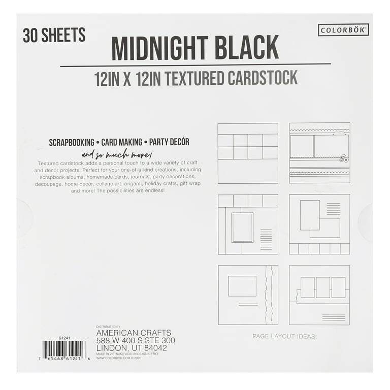 50 Sheets Black Cardstock Paper 8.5 x 11 inches, 250 GSM/92 lb Thick Card  Stock Paper Black Construction Paper for DIY Cards, Cardstock Printer Paper