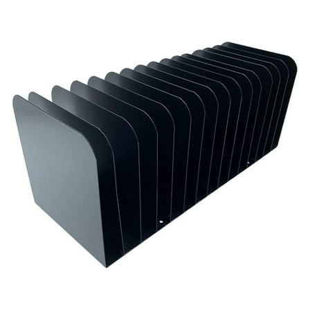 Exlonjet Message Rack 15 Slot, Black Steel