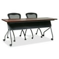 thumbnail image 2 of Office Star Products 6' Training Table 72 X 24 Mahogany Top Titanium Frame Kd, 2 of 9