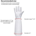 thumbnail image 2 of Guantes de jardinería de cuero de manga larga, guante de cuero transpirable resistente a pinchazos, guantes de jardín de poda floral rosa para mujeres y hombres - Amarillo-Verde- oso de fresa  Electrónica, 2 of 5