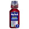 Vicks Nyquil Severe Cold and Flu Relief Liquid Medicine, Berry Flavored, Maximum Strength Nighttime Relief, 8 fl oz