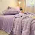 thumbnail image 4 of GentleSoft Throw Blanket for Couch - Cozy Blanket for Women, Cute Fleece Throw, Christmas Birthday Gifts for Women Men Teen, Room Home Boho Fall Decor,59x39 In （Purple）, 4 of 6