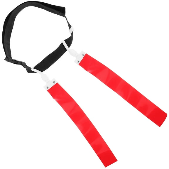 Hemoton Football Flag and Belt Set Reusable Football Flag Outdoor Football Game Waist Flags for Party
