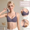thumbnail image 3 of 3PC Pack Women Push Up Bra Everyday Underwear Comfortable Lingerie Bralette with Support Anti-Sag-Size 38B/85B, 3 of 6