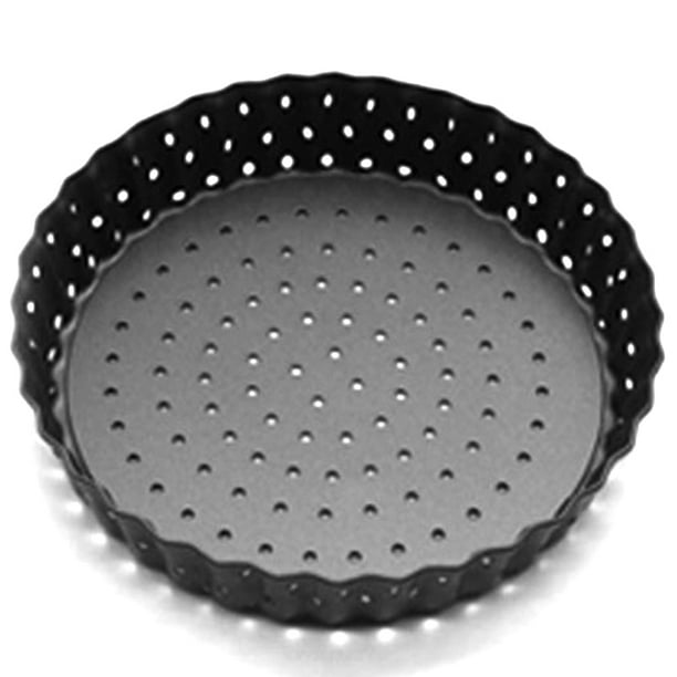 5Inch Metal NonStick Perforated Pizza Pans Pie Pan Quiche Pan with
