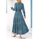 thumbnail image 2 of Vestido PRETTYGARDEN Floral Maxi de Manga Larga con Escote en V XXL, 2 of 4