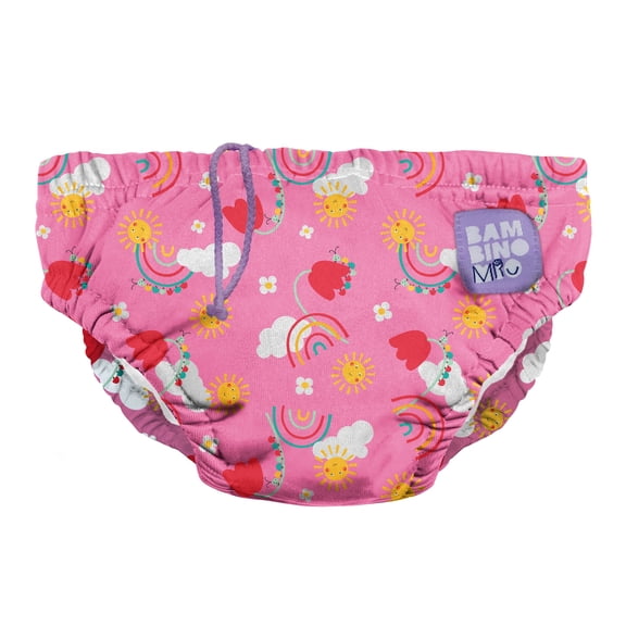 Bambino Mio Reusable Swim Diaper, Happy Days / 6-12 months (16-21 lbs)