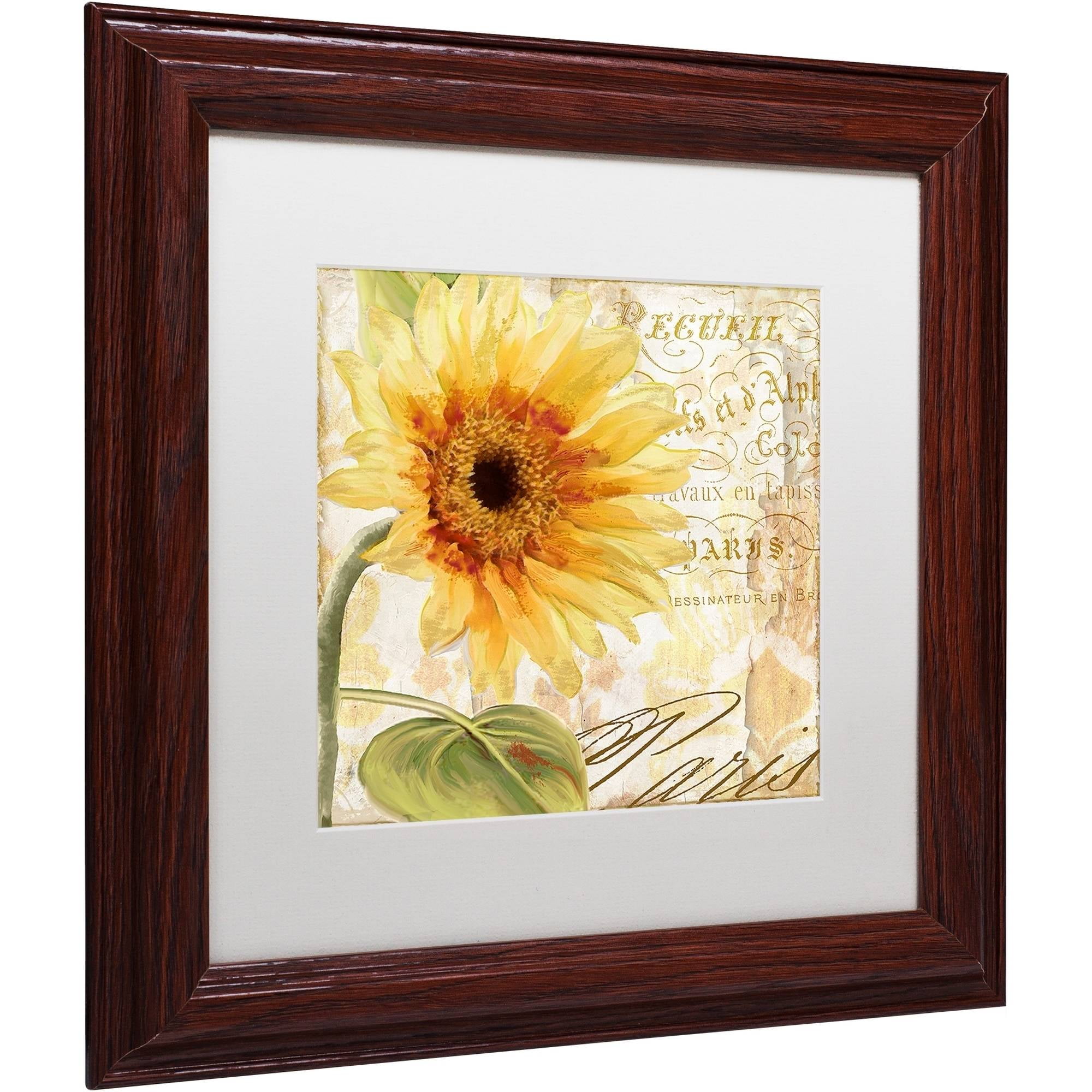 Trademark Fine Art "Ete I" Canvas Art by Color Bakery White Matte, Wood Frame