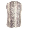 thumbnail image 2 of INC $89 Womens New Beige Animal Print Sequined Sleeveless Top 1X Plus B+B, 2 of 2