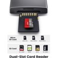 TRAHOOSD Card Reader for iPhone iPad, Dual Lightning & USBC Connector