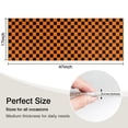 thumbnail image 5 of Orange and Black Checkered Pattern Kitchen Rug Mat,Kitchen Runner Rugs Non Skid Washable,Decorative Kitchen Floor Mats for Kitchen,Sink,Laundry,17"X47", 5 of 5