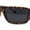 Matte Tortoise - Black, variant on Mens Classic 90s Mad Dog Gangster Narrow Rectangle Plastic Sunglasses Matte Black - Black