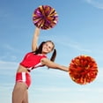 thumbnail image 3 of Pebbuoy Cheerleading Bouquet Metallic Foil Hand Flowers Kids Teens Sports Team Ball Game Cheerleader Streamers Pom Poms, 3 of 7