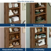 Sauder Palladia 3-Shelf Bookcase, Vintage Oak Finish