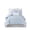 Blue, variant on Gracie Mills Mikel Chenille Dot Cotton Jacquard Comforter Set with Euro Shams and Throw Pillows - GRACE-9444