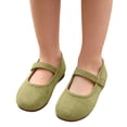 thumbnail image 6 of Toddler Girls Mary Jane Ballet Flats Comfy Elastic Strap Shoes Round Toe Dress Shoes Soft Non Slip Shoes for Wedding, Party and Daily Occasions Mint Green 28, 6 of 8