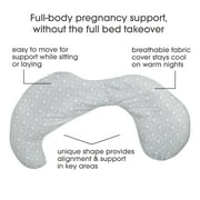 Boppy Pregnancy Body Pillow with Easy-on Removable Pillow Cover in Sage Boho Arches for Full-body Support, A Walmart Exclusive Body Pillow for Pregnancy and Postpartum Positioning