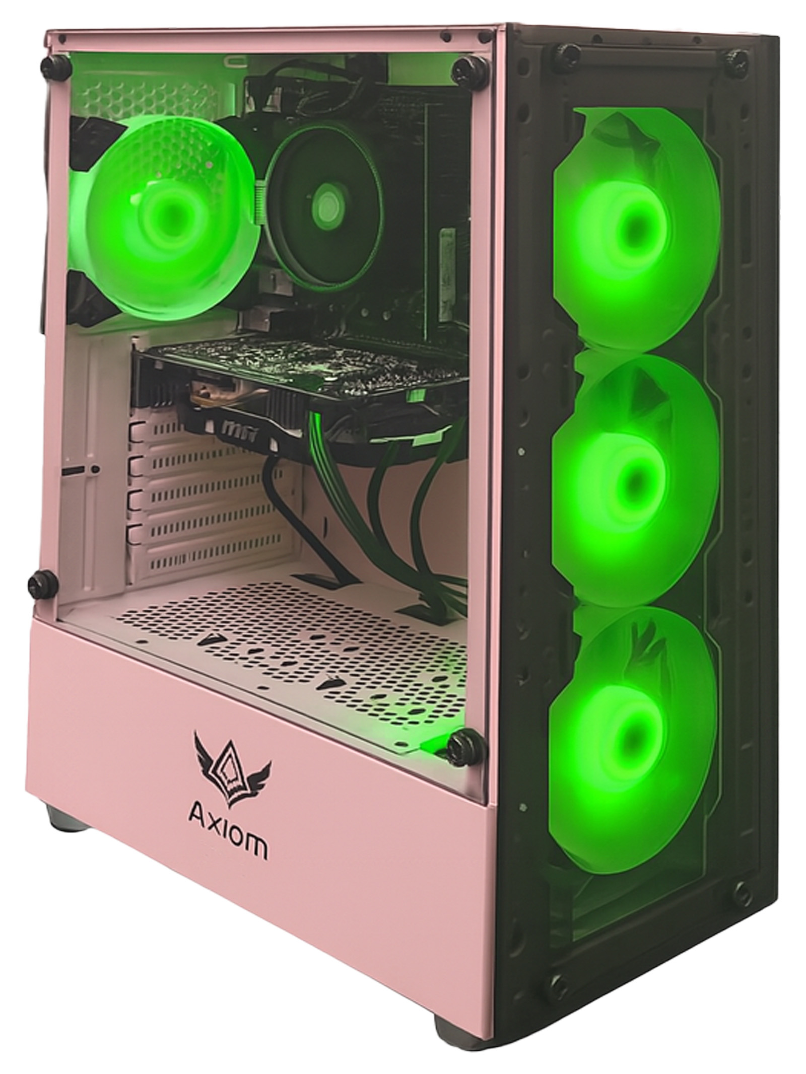 Axiom Gaming® Starbloom Gaming PC Desktop – AMD Ryzen 5, 16GB DDR4, 512GB SSD, GTX 1060 6GB, WiFi, Windows 11 Home