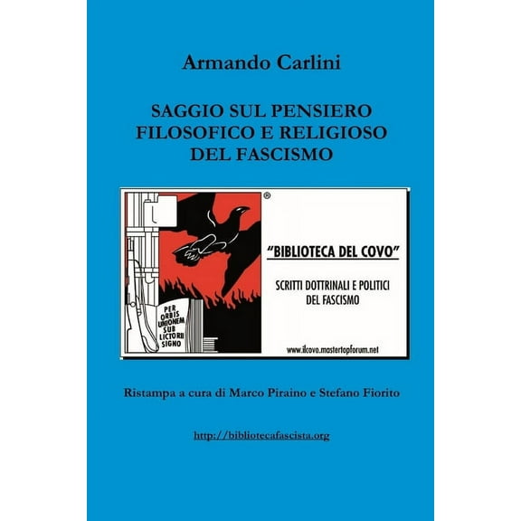Saggio sul pensiero filosofico e religioso del Fascismo (Paperback)