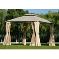 thumbnail image 2 of Kumji 10’ x 13’ Double Roof Outdoor Gazebo, Waterproof with Mosquito Netting and Curtains, 2 of 8
