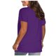 thumbnail image 3 of Tops de Manga Corta para las Mujeres Suelto Ajuste Más Tamaño Suéter Sólido, Moda Casual Imitación Algodón, 3 of 6