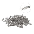 thumbnail image 2 of LEFU for Stainless Steel Fish Hook Spring Bait Feeder Lure Trap Accessories 100pcs Set for Fishing Tackle, Small Size Simple Design, Effective Escape Prevention (Silver, S/M/L), 2 of 10