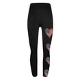 thumbnail image 4 of Black*Friday Clearance under $5 GaThRRgYP Womens American Flag Print Pattern Leggings,Womens Pantsunder $10 2025 Womens Fashion Independence Day Print Leggings with Yoga Sport Elastic Pants Black M, 4 of 5