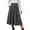 Gray, variant on yillto Womens Corduroy Skirts Pleated High Waist Flowy Loose Fall Winter Long Skirt with Pockets S-XXXL
