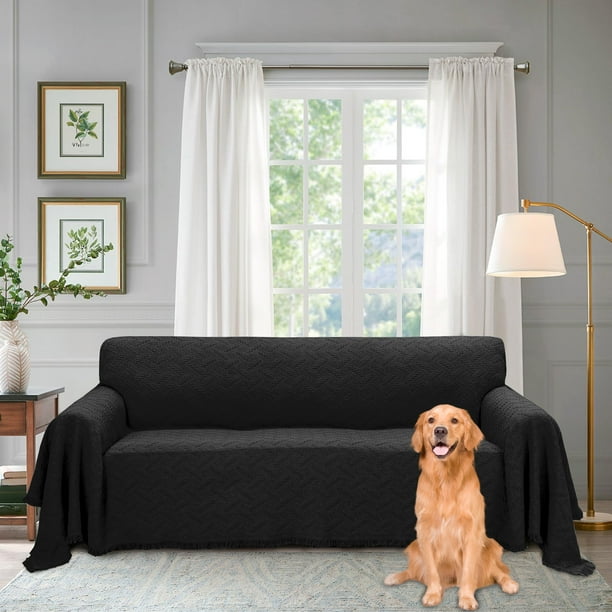 Sanmadrola Sofa Cover Couch Covers for 3 Cushion Couch Sofa Sectional Couch Covers for L Shaped Couch Cover Living Room Sofa Throws Sofa Slipcovers
