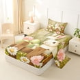 thumbnail image 2 of Erosebridal Kids Easter Bunny Eggs Twin Sheet Sets, Groovy Floral Bedding, 3 Pieces, 2 of 5