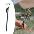 thumbnail image 4 of 5 uds Estacas portátiles para clavijas para campaña para picnic senderismo al aire libre 25cm Sunnimix Estacas de tienda, 4 of 8