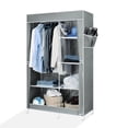 thumbnail image 2 of Closet Armable Ropero Pequeño Organizador Para Ropa Portatil Color Gris, 2 of 12