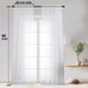 thumbnail image 3 of Cortinas transparentes OWENIE blancas de 244 cm de largo para dormitorio, 2 unidades, 3 of 9
