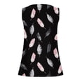 thumbnail image 5 of LEBONYARD Womens Tank Tops Plus Size,Women's Casual Summer Printed V-Neck Sleeveless Tanks Top Black XL, 5 of 5