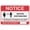 Warning Sign 2, variant on Please Keep Off Grass Warning Security Outdoor Sign - 8"x12", Reflective, Weatherproof, Durable - Park, School Yard, Home Lawn, Business Grounds