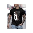 thumbnail image 1 of Fashion Casual Men'S Letter Print T-Shirt, 1 of 7