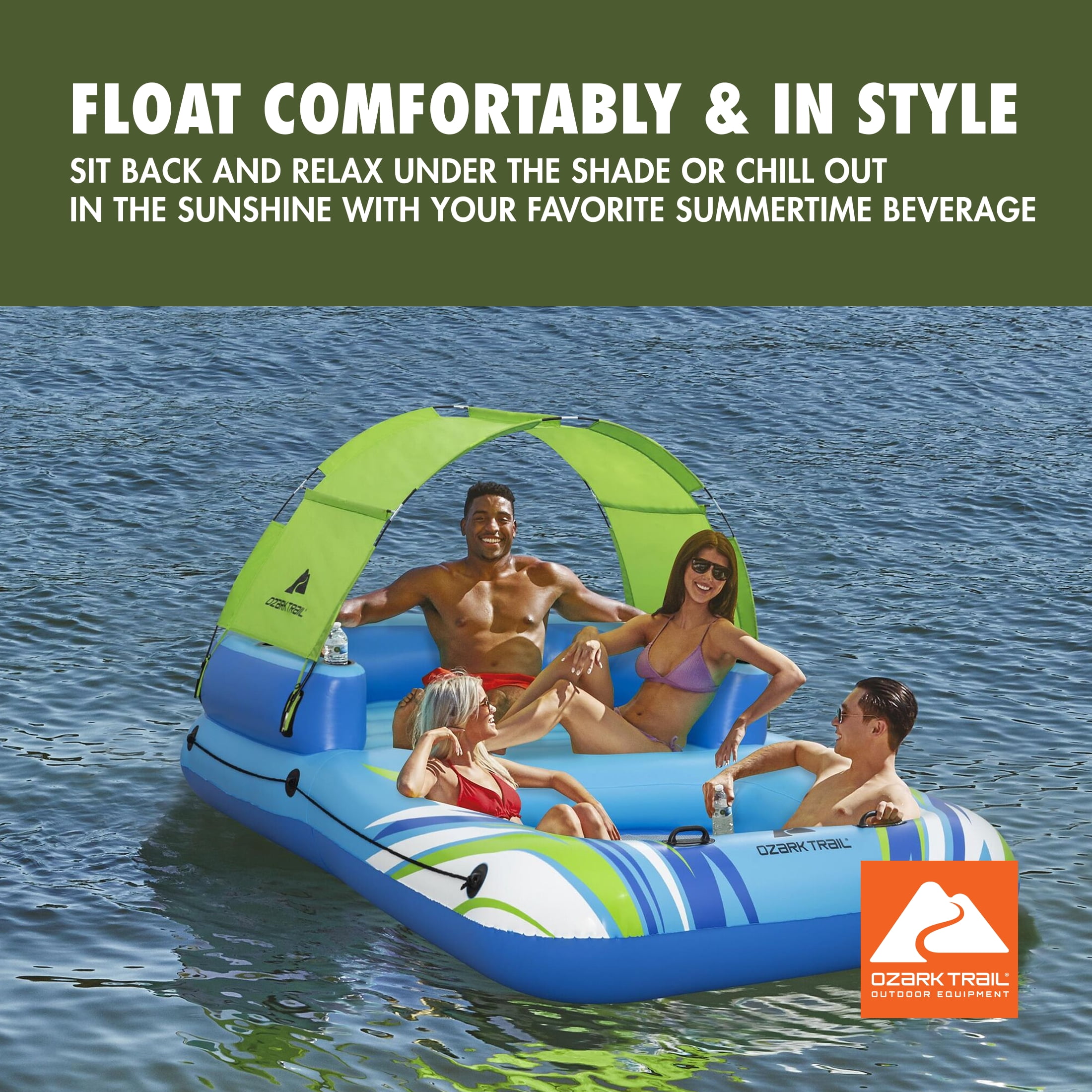 Ozark Trail Summer Oasis 4-Person Inflatable Island