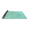 thumbnail image 2 of Ahgly Company Indoor Square Solid Light Blue Modern Area Rugs, 5' Square, 2 of 4