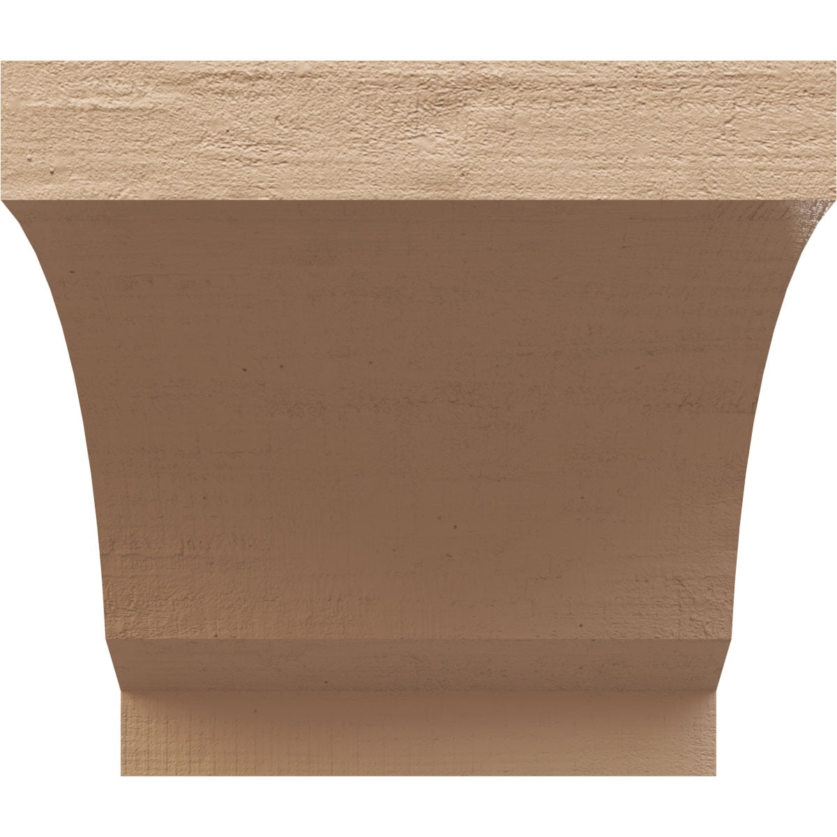 9"W x 9"D x 9"H Wide Moab Rough Cedar Woodgrain TimberThane Corbel, Primed Tan