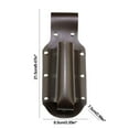 thumbnail image 3 of COM1950s Pu Leather Waist-Mounted Beer Sleeve - Hands-Free Bottle & Can Holder for Outdoor,Camping,Hiking (Black/Coffee), 3 of 7