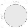 thumbnail image 4 of Dulles Glass 24 Inch Round 1/4 Inch Thick Tempered Glass Table Top, 4 of 6