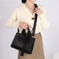 thumbnail image 1 of Bolsa de hombro de cuero liso para mujer bandolera de mano Ehuebsd con asa superior Popular sencillo para uso diario, 1 of 9