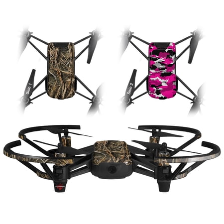 Skin Decal Wrap 2 Pack for DJI Ryze Tello Drone WraptorCamo Grassy Marsh Camo DRONE NOT INCLUDED