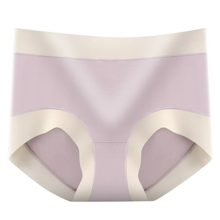 

Rovga Seamless Panties Lady Patchwork Panties Purple Seamless Briefs 1 Pcs