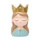 thumbnail image 1 of Figura decorativa con forma de maceta para flores y caras, ideal como adorno o escultura decorativa. Chica, 1 of 9